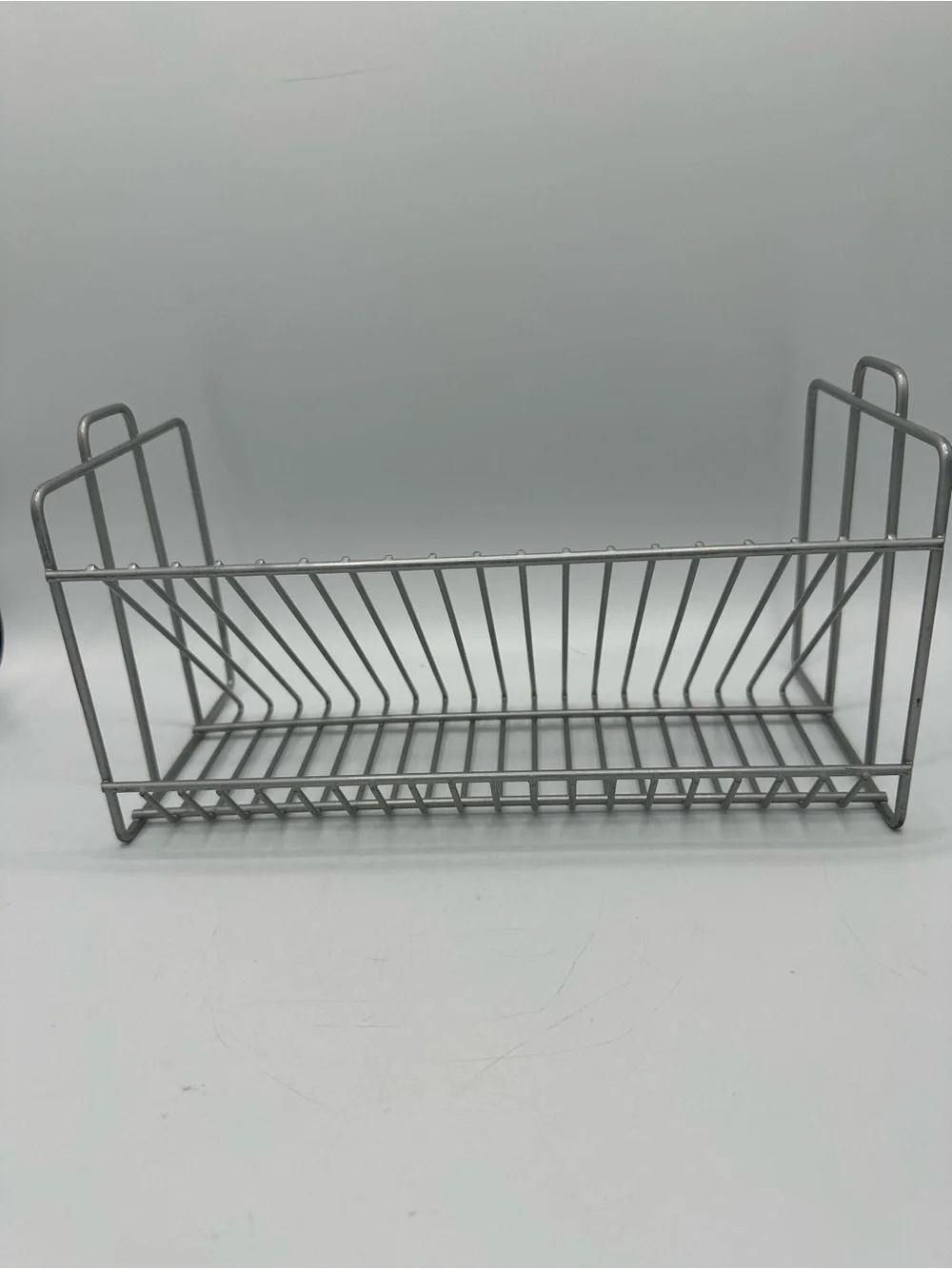 Vintage IKEA Vink Silver Gray Wire CD Tower Rack Stand Holds 20 CDs 12” Storage